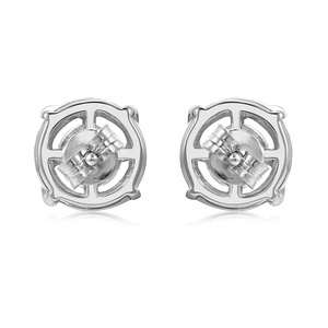 Boucles d'oreilles en diamant de Moissanite VVS1 en argent Sterling S925, nœud d'amour, bijoux pour femmes, bijoux de destin, nouvelle vente - Product Image 5