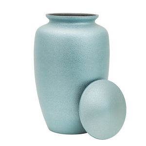 Urne funéraire en métal finition bronze pour cendres, grande urne commémorative pour adultes, urne funéraire texturée pour enterrement - Product Image 4
