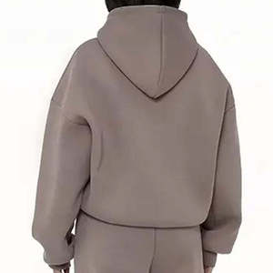 High Quality Manufacturers Drop Shoulder Luxury Heavy Weight French Terry Oversized 400gsm Zip Men Regular 100% Cotton <b>Hoodies</b> - Product Image 4