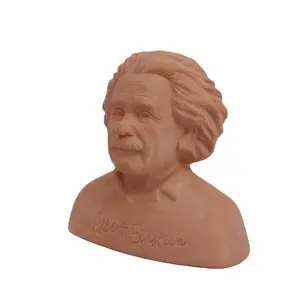 Hot Sale Red Pottery Albert Einstein Chia Pot With Seeds Pack for Garden Planter Pot Decoration