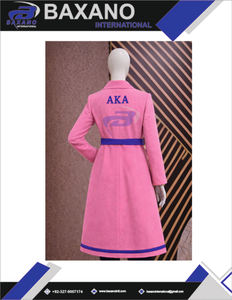 Alfa |   Kapa |   Abrigo de Lana de Alta Calidad para Mujer, Estilo Trench Coat, con Cinturón, de la Hermandad Alpha - Product Image 3