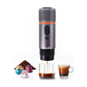 Machine à café expresso portable sans fil 3-en-1 avec fonction autonettoyante en acier inoxydable pour voiture - Product Image 5