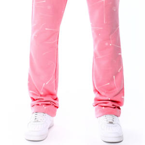 กางเกงจ็อกเกอร์ผู้ชายแฟชั่น ลุคสปอร์ต ผ้าฝ้าย มีเชือกผูก เอวสม็อค มีซิปข้าง กระเป๋าข้าง เหมาะสำหรับออกกำลังกาย - Product Image 2