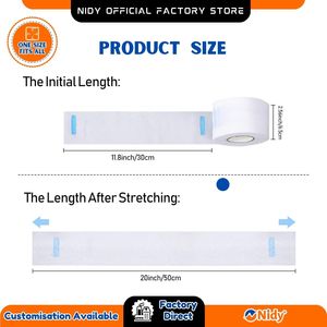 NIDY Bandes de cou jetables en papier douces et confortables, extensibles, pour soins à domicile, hygiéniques, faciles à utiliser, pour la beauté et les soins personnels - Product Image 2
