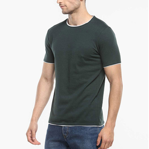 เสื้อยืดผู้ชายผ้าฝ้ายถักคุณภาพสูง 100% น้ำหนักเบา ขายส่ง รับผลิตแบบ OEM ODM แห้งเร็ว ระบายอากาศได้ดี เป็นมิตรต่อสิ่งแวดล้อม - Product Image 2
