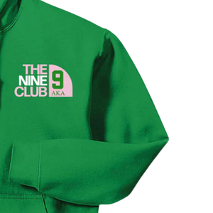   เสื้อฮู้ดปักลาย The Nine Club 9 สีเขียว ผ้าฝ้ายพรีเมียมเนื้อนุ่ม สวมหัว มีฮู้ด แบบยูนิเซ็กซ์ - Product Image 4