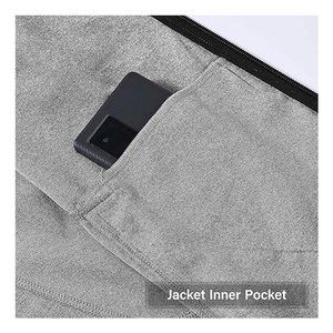 ชุดวอร์มผู้ชายแบบมีซิป เสื้อแจ็คเก็ตมีฮู้ด กางเกงวอร์มสำหรับวิ่งและเล่นกีฬา พร้อมกระเป๋าซิป สวมใส่สบาย - Product Image 5