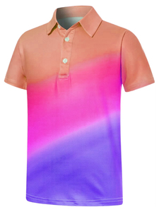 Best Selling <b>Classic</b> Style Comfortable Design Short Sleeve Knitted Regular Fit Casual Style Digital Printed Outerwear Polo Shirt - Product Image 1