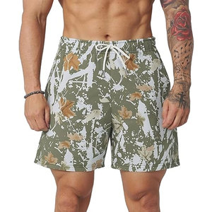 Pantalones Cortos de Secado Rápido con Estampado de Camuflaje para Hombre, Diseño Casual y Urbano, Ajuste Cómodo para un Estilo de Vida al Aire Libre - Product Image 1