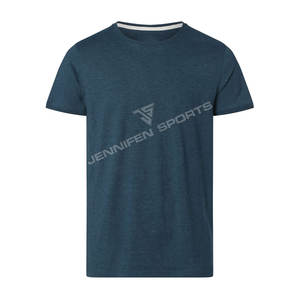 Camiseta de Manga Corta para Hombre, 240 g/m², 100% Algodón, Cuello Redondo, Color Sólido, Corte Regular, Informal, Secado Rápido, Transpirable, Gran Venta - Product Image 1
