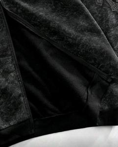 Ropa Urbana con Efecto Brillante, Personalizada, de Alta Calidad, con Estampado de Diamantes de Imitación, Estilo Desgastado por el Sol, Talla Grande - Product Image 3