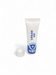 Tube en plastique PE blanc brillant de 10 ml, 15 ml, 20 ml pour l'emballage de crème pour les mains, impression offset 8 couleurs, bouchon à vis blanc brillant - Product Image 1
