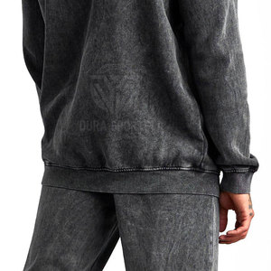 Survêtement pour homme en tissu uni, design personnalisé, effet délavé à l'acide, prix de gros, qualité supérieure - Product Image 6