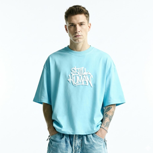 Top Trending Custom Streetwear Tee Cotton Acid <b>Wash</b> T Shirt Oversized <b>Screen</b> Print Short Sleeve Men's T-shirts - Product Image 1