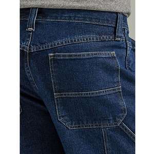Custom Made Men's Mid <b>Waist</b> Denim Shorts Comfortable Baggy Casual <b>Jeans</b> Pockets Washed Color Knitted Weaving Method Solid - Product Image 5