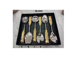 Juego de Cubiertos de Acero Inoxidable de Diseño Americano Hecho a Mano, Vajilla de Alta Gama para Mesa de Comedor, Cubertería Premium para Cocina, Degradado, para Fiestas - Product Image 3