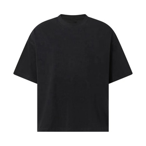 Camiseta de Algodón Negra para Hombre, Manga Corta, Cuello Redondo, Casual, Lisa, de Color Sólido, Tejido de Lona, Corte Regular, Marca ROLEIN SPORTS, Antiencogimiento - Product Image 1