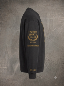 Veste à col rond en nylon/cachemire brodée personnalisée pour l'équipe du United Sports Club World Championship, coupe régulière à manches longues pour homme - Product Image 3