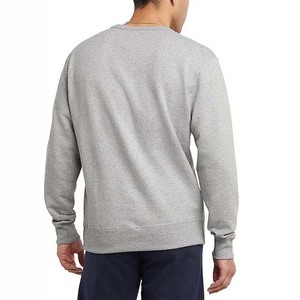 Sudadera de Algodón Tejido para Hombre, Cuello Redondo, Color Sólido, Corte Regular, Estilo Casual Otoñal, Manga Larga, Color Gris, Sudaderas para Hombre 2026 - Product Image 5