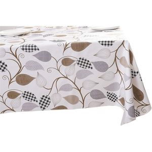 Nappe de table rectangulaire en vinyle robuste, imperméable et résistante à l'huile, avec envers en flanelle, anti-taches et nettoyable - Product Image 2