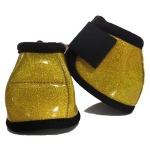 High Quality Genuine Leather PU Bell <b>Boots</b> for Equestrian Use-Breathable Protection Customizable Color/Logo/Size & Custom Brand - Product Image 3