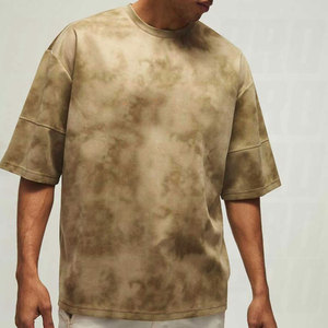 Custom Printed OEM Design Heavyweight 100% Cotton Sun Fade Men's Casual <b>Ringer</b> <b>T</b> <b>Shirt</b> Anti UV Eco Friendly Short Sleeve - Product Image 5