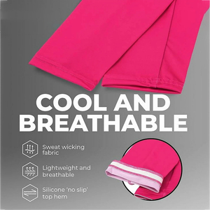 Manches de compression légères pour hommes, protection UV, pour sports de plein air, course à pied, cyclisme, randonnée, entraînement physique - Product Image 2