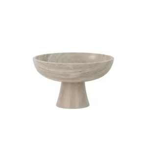 Frutero de Mármol Blanco de Lujo al por Mayor, Elegante Tazón de Piedra Natural para Ensaladas, Centro de Mesa para Decoración de Hoteles y Hogares - Product Image 4