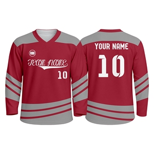 Custom Ice Hockey Apparel Set Sublimated Hockey Jerseys And Shorts Lightweight Durable Hockey Uniform Supplier For USA Team - Product Image 1