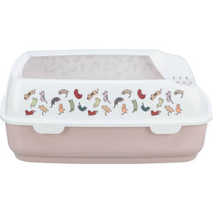 Bandeja Sanitaria para Gatos Delio Lila/Blanco con Borde de 38 x 20 x 50 cm - Product Image 3