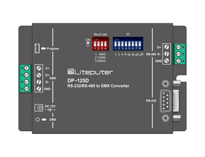 Convertidor Liteputer RS232 RS-485 a DMX512 - Interruptor Manual con 1 Año de Garantía Hecho en Taiwán - Product Image 1