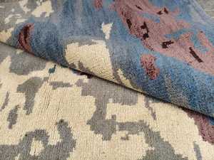Tapis de sol moderne en polypropylène tufté à la main, couleur unie, lavable, antidérapant, à poils ras, épais, sur mesure pour salon et chambre - Product Image 3