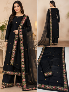 Hijab pour femmes de luxe en coton floral, respirant, doux pour la peau, chaud, traditionnel, de haute qualité, pour toutes les saisons, à porter en extérieur - Product Image 1