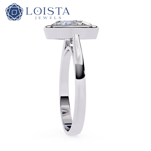 Anillo de diamante solitario ovalado cultivado en laboratorio para diamante creado en laboratorio con certificado IGI en anillo de oro para mujer, joyería de lujo. - Product Image 3