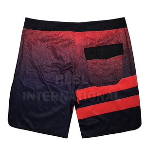 Shorts de Playa para Hombre, a Rayas, de Secado Rápido, con Bolsillos, Cintura Media, Cordón Ajustable, Estilo Casual, 100% Poliéster - Product Image 5