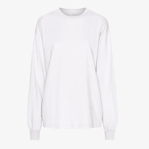 Camisetas Personalizadas de Manga Larga para Mujer, Tallas Grandes, 100% Algodón, Camiseta Holgada de Manga Larga para Mujer - Product Image 6