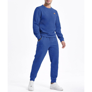 Premium Unisex Sweatsuit Set <b>Crewneck</b> Sweatshirt Jogger Pants 2 Piece Casual Lounge Comfort Outfit - Product Image 2