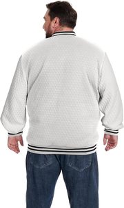 Chaqueta Varsity Personalizada para Hombre con Detalles de Acabado Acanalado Premium para Equipos Deportivos Universitarios con Logotipos Bordados - Product Image 2