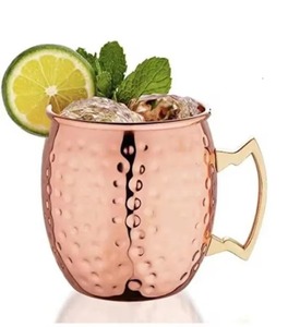 Metal <b>Copper</b> Mug Handmade Eco-Friendly High Quality Classic Goblet Bottle Opener & Ice Bucket Set Luxury Home Bar Uses - Product Image 5