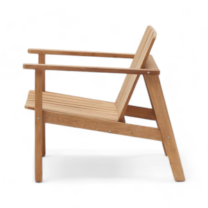 Chaise d'extérieur minimaliste pliable avec structure en teck pour la décoration de la maison et l'ameublement de jardin - Product Image 3
