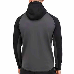 Ensemble de survêtement de sport pour homme en molleton technique, deux pièces, hiver, jogging, respirant, à capuche, décontracté - Product Image 3