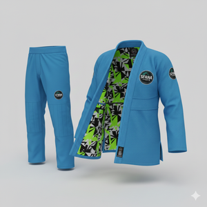 Kimono de BJJ personnalisé 100 % coton, tissage perlé, pour entraînement MMA et grappling unisexe, 400g, fournisseur OEM en gros, durable à l'avant - Product Image 3
