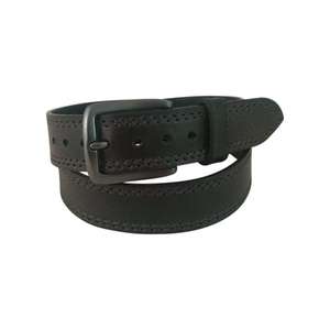 Heat Transfer Printed 100% Genuine Leather Men's Formal Belt with Custom Logo and Steel Buckle - Product Image 6