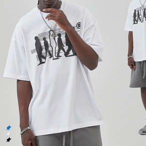 Camiseta Extra Grande para Hombre, Transpirable, de Algodón Grueso, con Impresión Serigráfica, de Secado Rápido y Anti-Pilling - Product Image 2