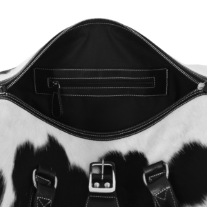 Sac de voyage de luxe en cuir de vachette pleine fleur, sac de week-end en cuir véritable, sac de nuit, sac de sport et de gym OEM ODM - Product Image 6