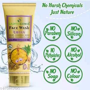 Organic Ubtan Face Wash Gel-Liquid 3 in 1 for All Skin Types - Product Image 3