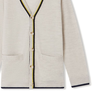 Cardigans doux et chauds, tricots respirants, cardigan avec logo sur le devant, look décontracté sans effort, hiver pour hommes - Product Image 3