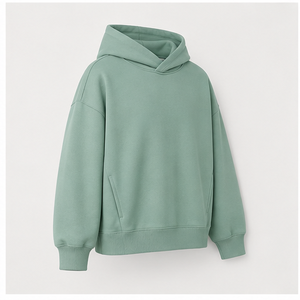 เสื้อฮู้ดดี้ผู้ชายไซส์ใหญ่พิเศษ รุ่น Seafoam แบบไม่มีเชือกผูก กระเป๋าข้าง ผ้าฝ้ายโมดอลเนื้อนุ่ม รุ่น MHOOD-0030 - Product Image 3