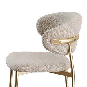 Nuevas Sillas de Comedor y Banquete de Metal Dorado Electrochapado, Estilo Casual, Precio Económico, en Venta - Product Image 3