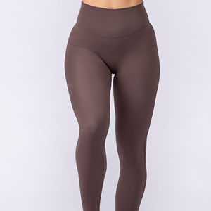 Leggings de yoga personnalisés avec logo, taille haute, leggings de sport sans couture pour femmes - Product Image 1